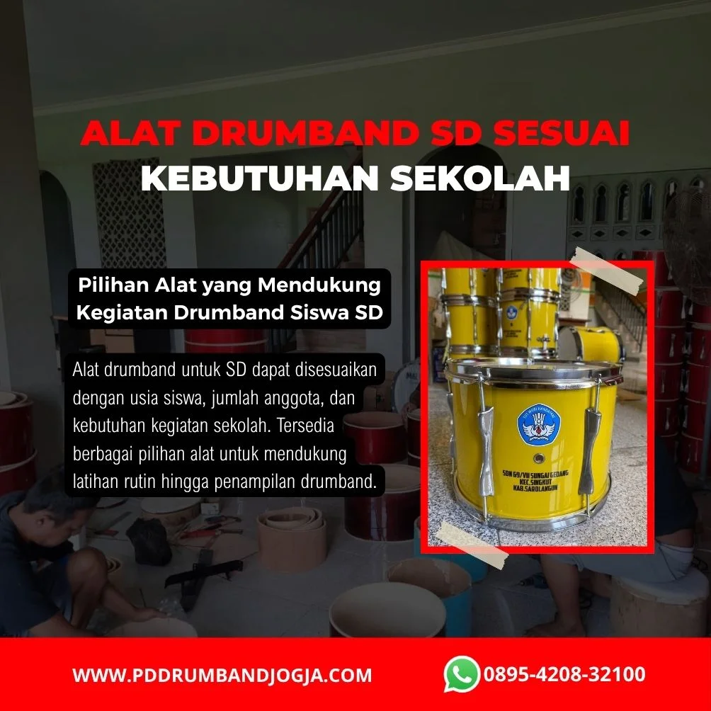 Alat Drumband SD untuk kegiatan sekolah