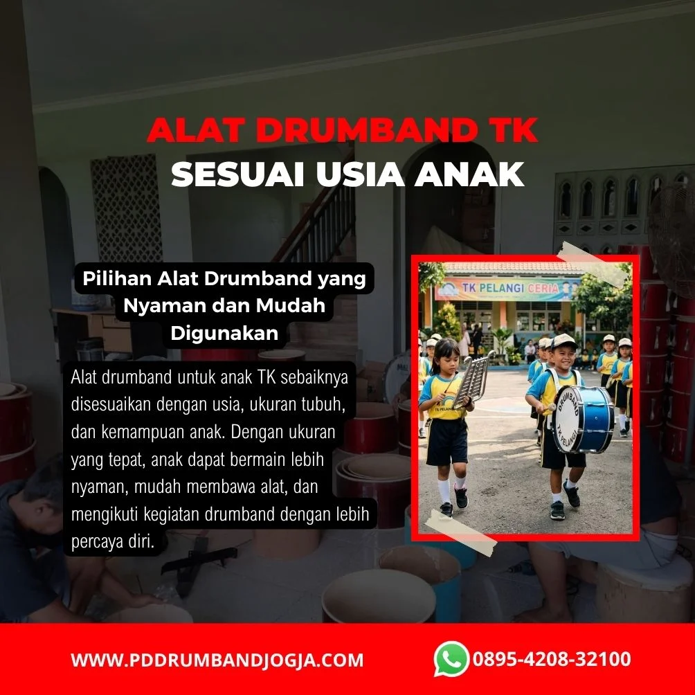Alat drumband TK yang cocok untuk anak