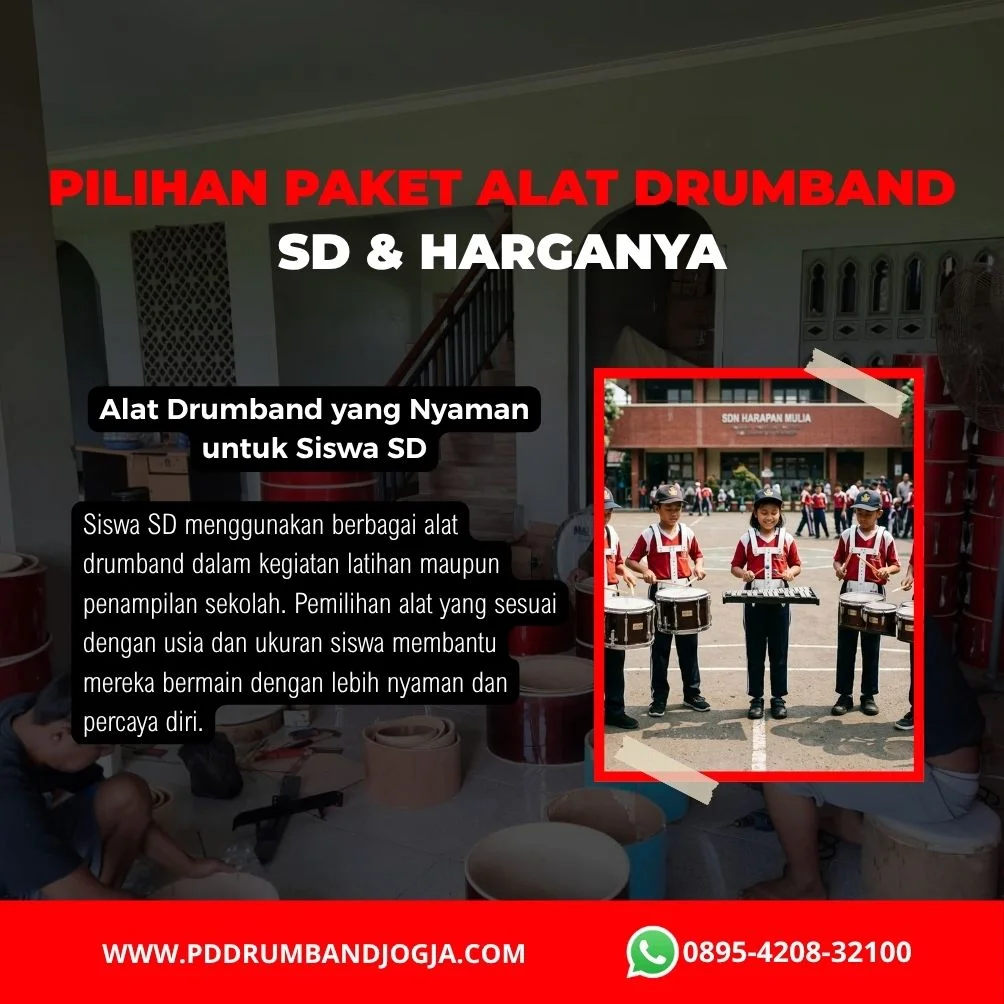 Harga alat drumband SD dan pilihan paket lengkap