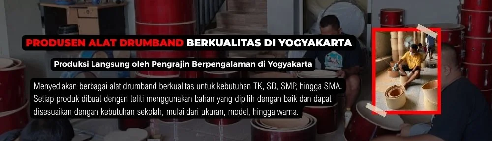 Produsen alat drumband Jogja dengan berbagai perlengkapan drumband dan marchingband