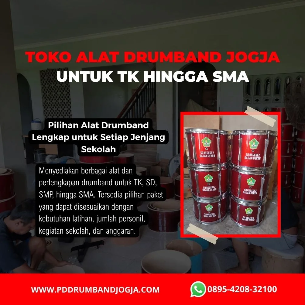 Toko alat drumband Jogja dengan berbagai pilihan produk lengkap